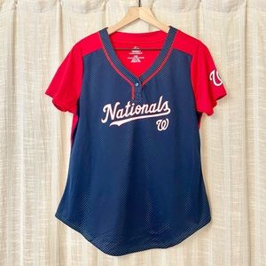 Majestic Women’s Washington Nationals Jersey Top Large